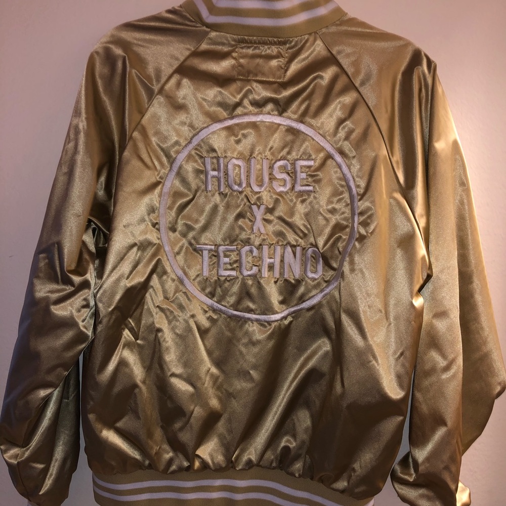 GOLD CRSSD HOUSE X TECHNO BOMBER JACKET